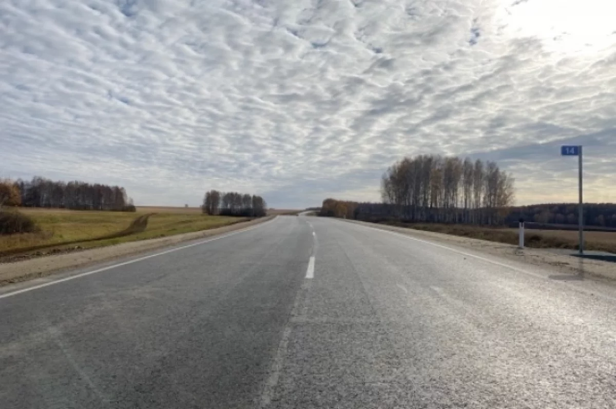 Модернизированный участок трассы Новосибирск – Ленинск-Кузнецкий