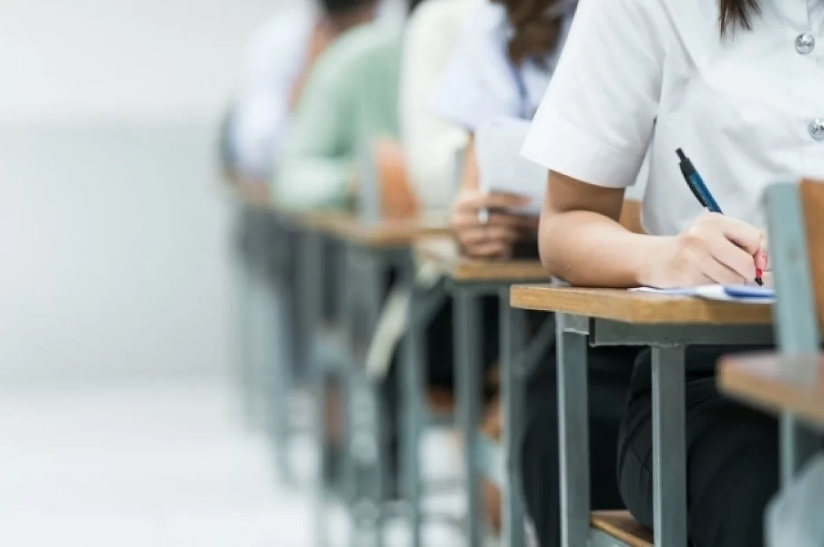 Девушка готовится к итоговому сочинению 2024, читая книги