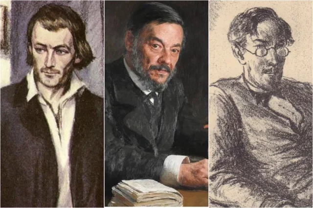 Евгений Базаров — центральный персонаж романа И.С. Тургенева «Отцы и дети»; Иван Сеченов — российский естествоиспытатель, основоположник отечественной физиологической школы; Александр Матвеевич Кирсанов — один из главных героев романа Н. Г. Чернышевского «Что делать?».