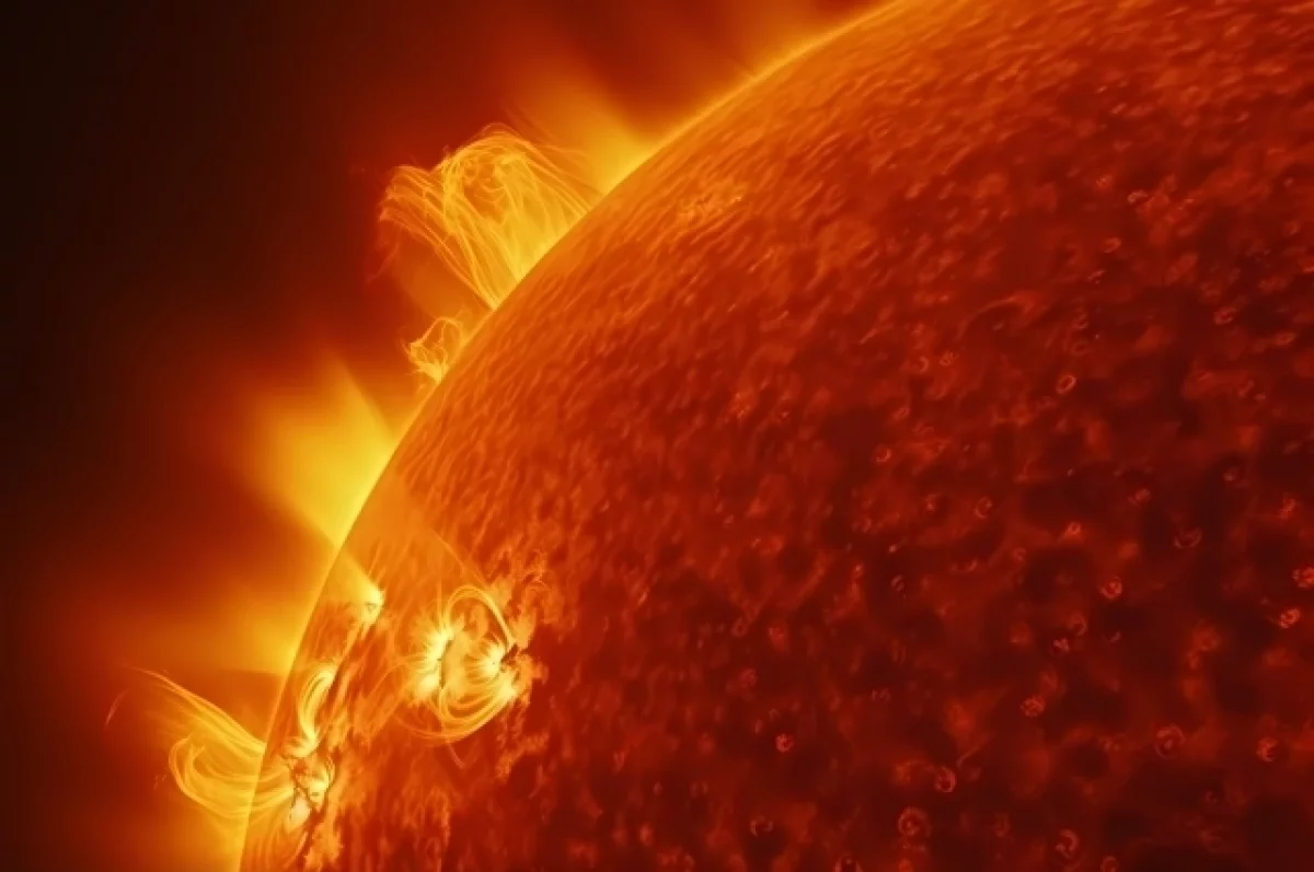 Прогноз магнитной бури 12 ноября и геомагнитное возмущение Изображение Земли на фоне солнечной активности и магнитной бури