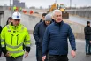 Мэр Москвы Сергей Собянин 13 ноября осмотрел строительство дороги-связки между МСД и улицей Академика Королева.