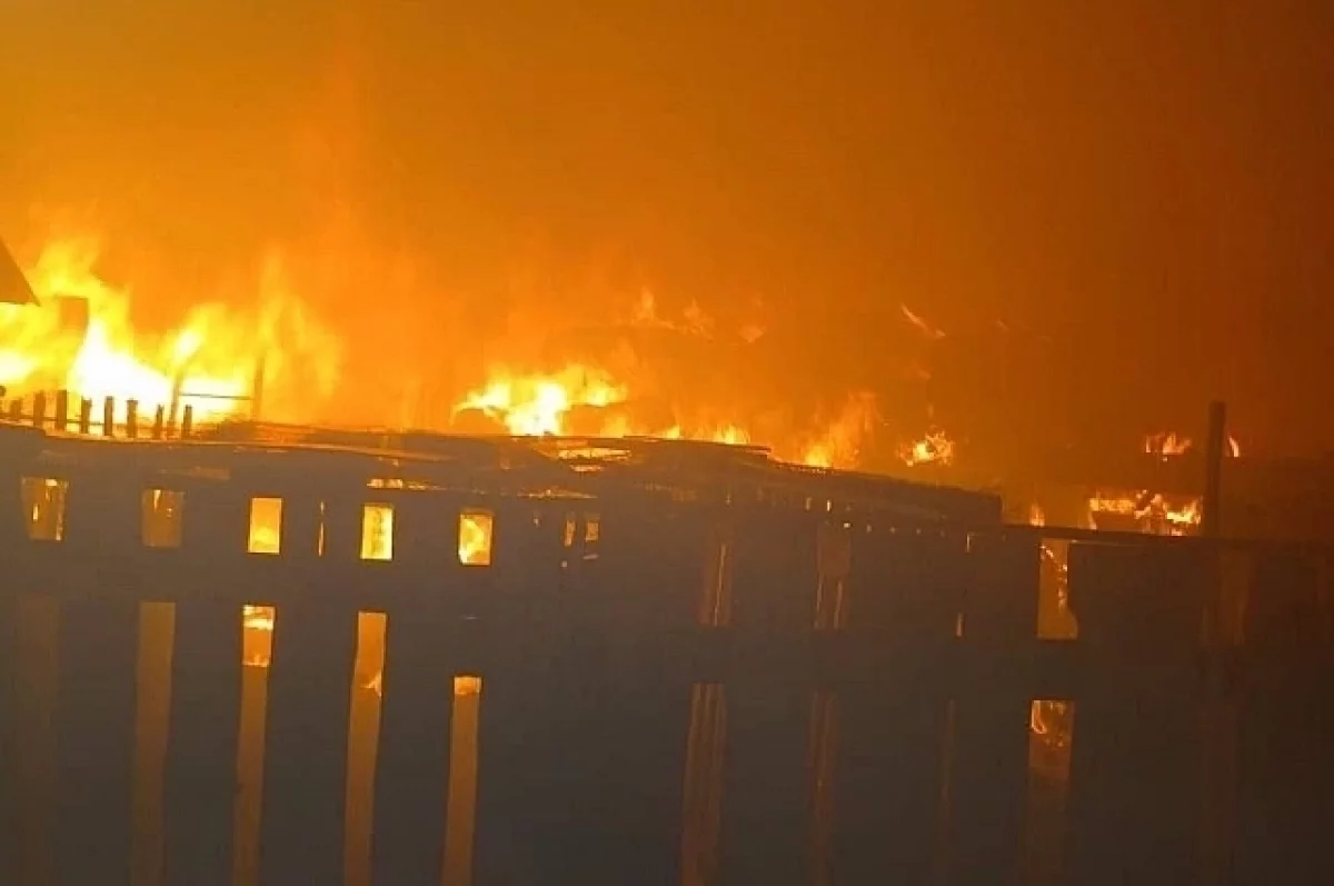 В Башкирии сгорели 68 рулонов сена, заготовленные для фермы на зиму