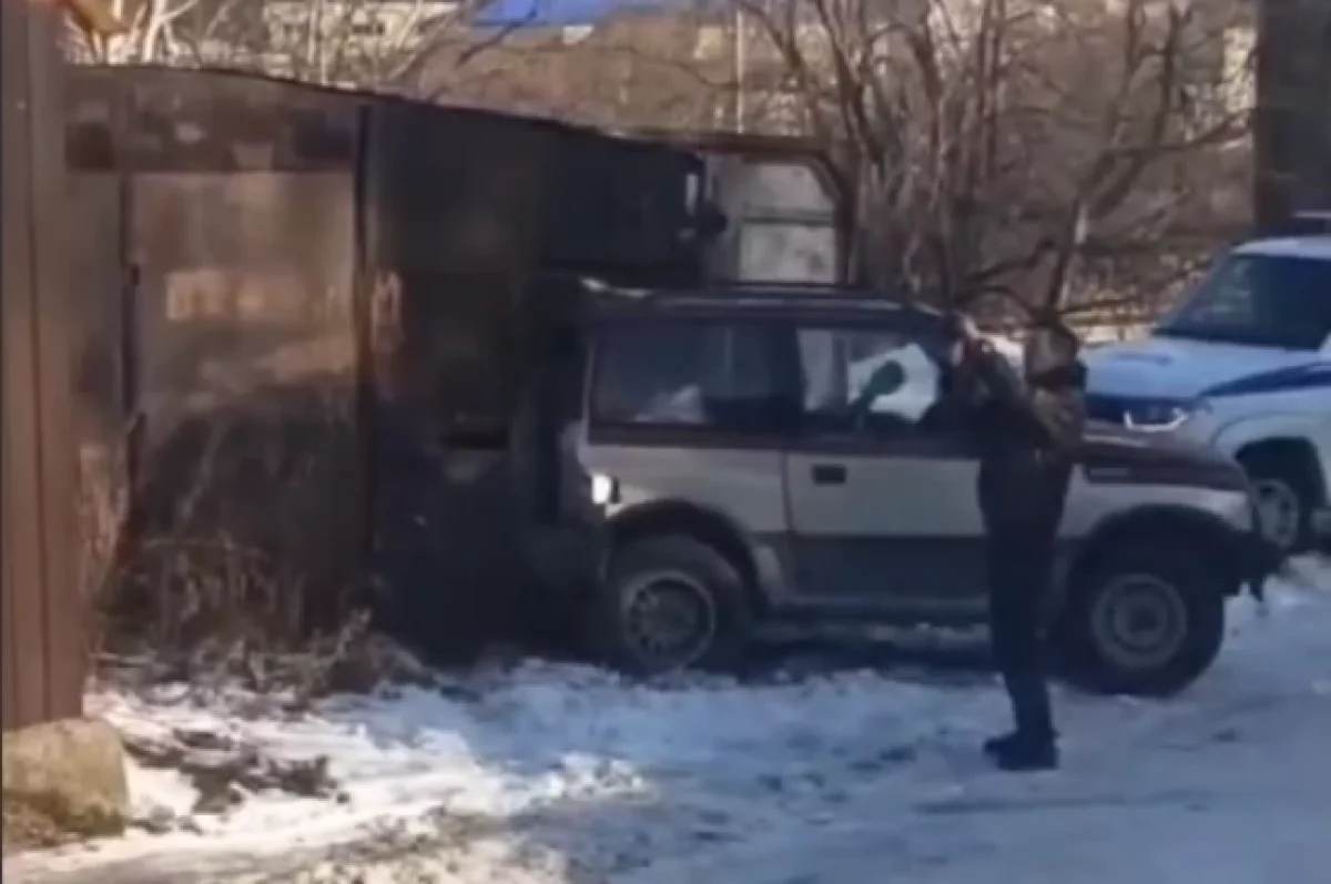 В Петропавловске водитель иномарки погиб, наехав на гараж