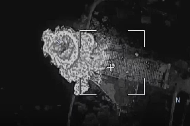 Уничтожен один из паромов, перевозивший груз.