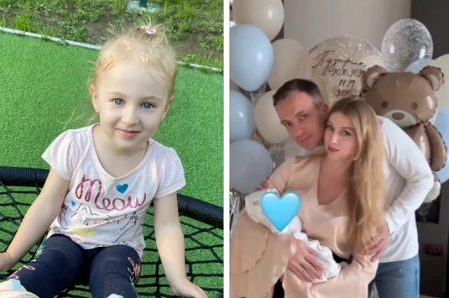 Дочь Виталину (слева) Клименковы потеряли год назад, но 20 октября у них родился сын