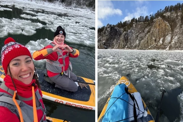 Сапбордисты хотели устроить сплав тогда, когда на Мане появится шуга