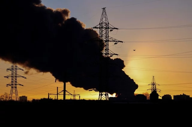 Львов после атаки.