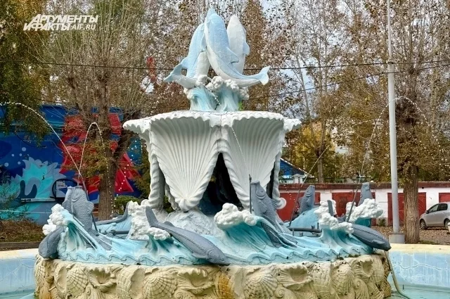 Фонтан в одном из дворов правобережья