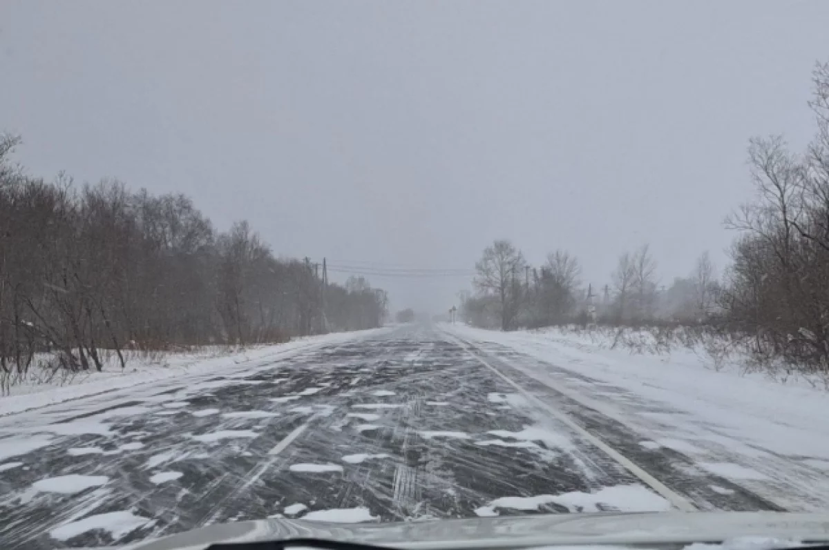 Дорогу к аэропорту Крутоберёгово на Камчатке вновь открыли для движения