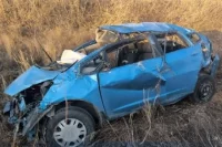 Водителя перевернувшейся машины доставили в реанимацию