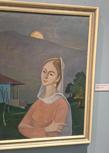 Шамиль Шамурзаев. Портрет девушки, 1990 г. 