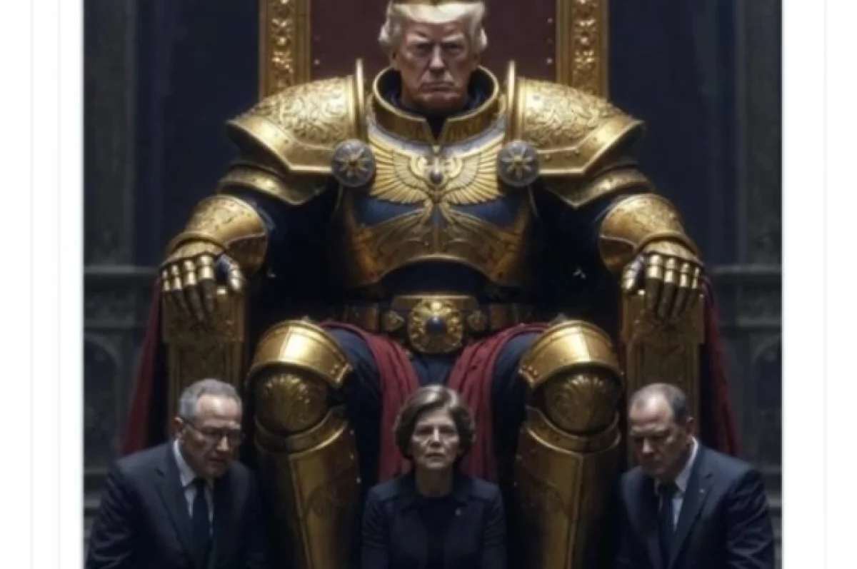 Трамп опубликовал изображение себя в образе императора