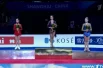 Награждение победителей на чемпионате мира по фигурному катанию 2015 года.