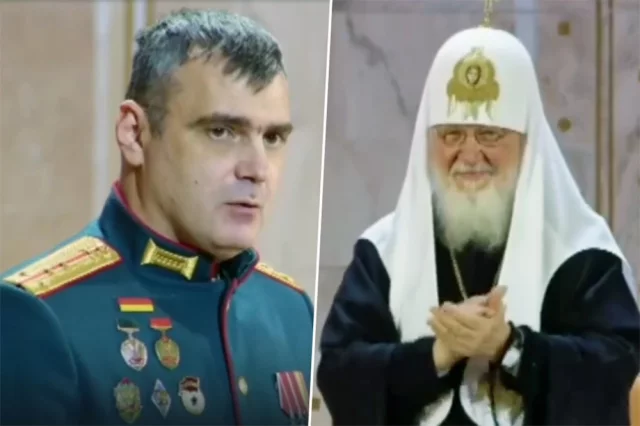 Павел Якушев и патриарх Кирилл.  