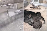 Место происшествия уже огородили