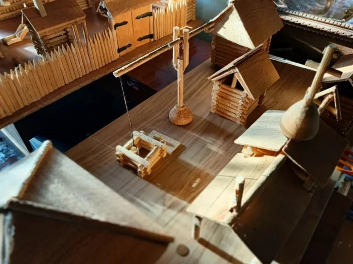 В макете Беляковского села есть и мелкие детали.