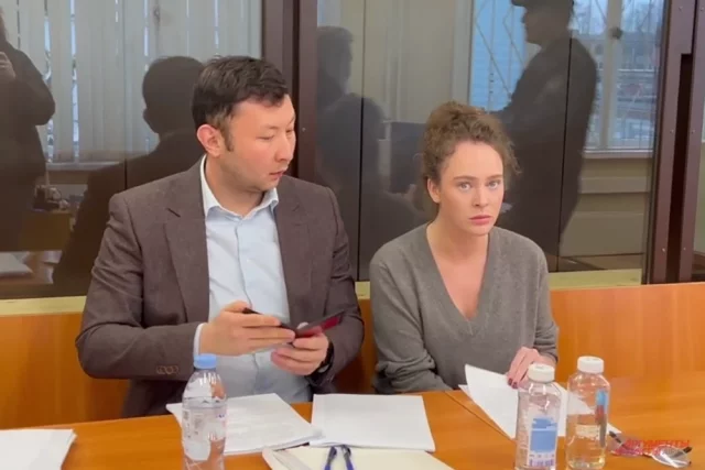 Аглая Тарасова на заседании суда 26 ноября.