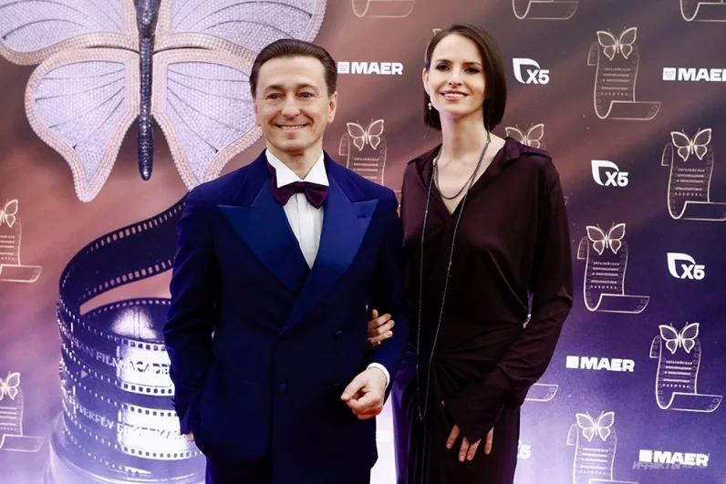 Актер Сергей Безруков и его супруга режиссер Анна Матисон.