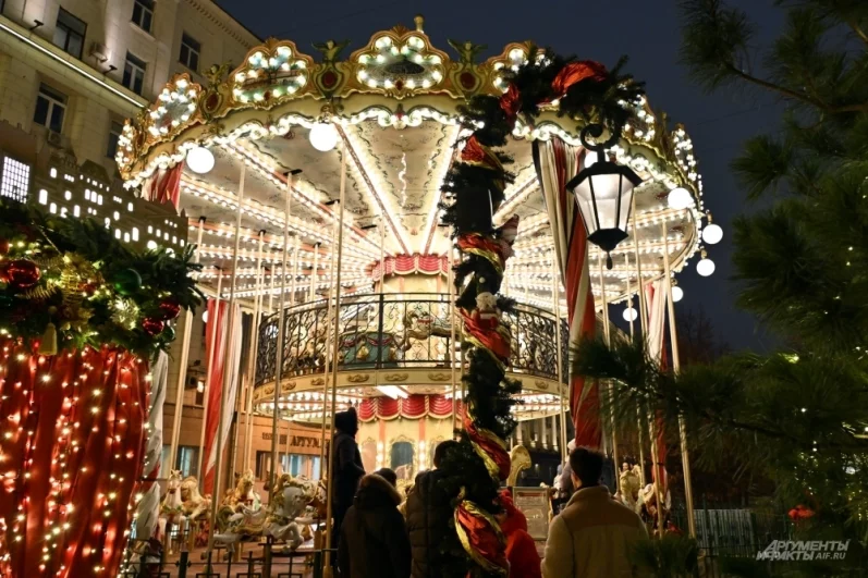 Новогоднее оформление улиц Москвы.