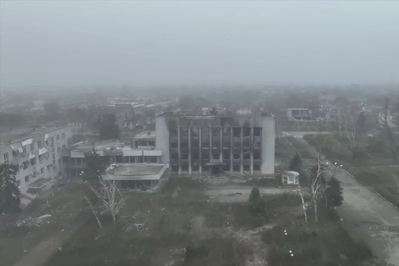 Освобожденный Красноармейск в ДНР.