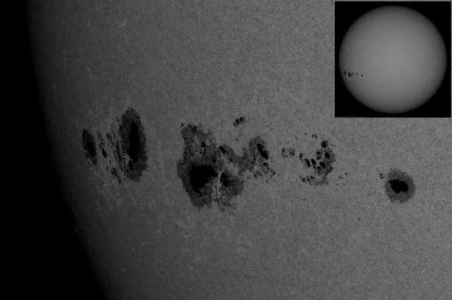 Суммарная площадь комплекса, измеренная 2 декабря, равна 2200 единиц, что превышает прежний рекорд года в 1200 единиц, достигнутый в мае 2025 года.