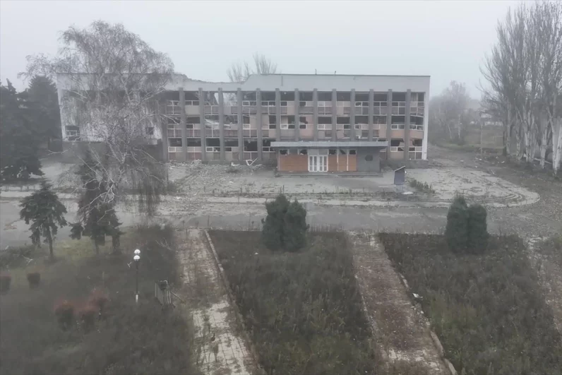 Освобожденный Красноармейск в ДНР.