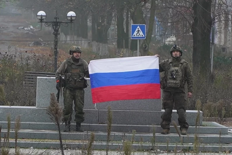 Освобожденный Красноармейск в ДНР.