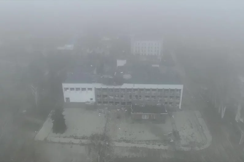 Освобожденный Красноармейск в ДНР.