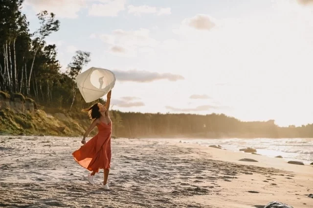 На берегу Балтийского моря удалось заснять для фильма волшебные кадры