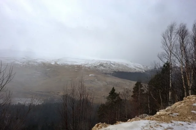 Горная часть Адыгеи зимой
