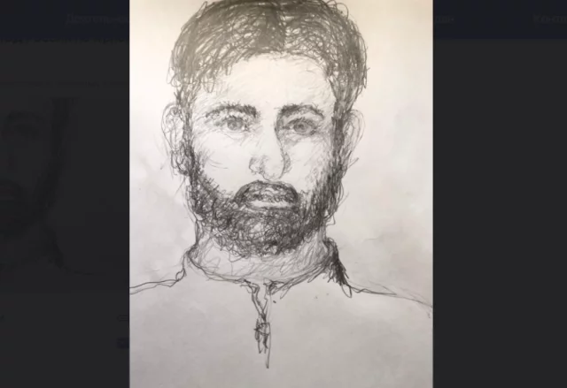 Фоторобот преступника из ориентировки на его розыск после побега. 