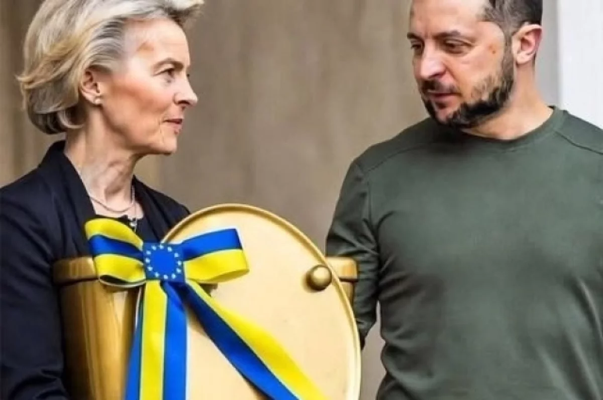 Фон дер Ляйен дарит унитаз Зеленскому: Сеть оценила финансирование Украины