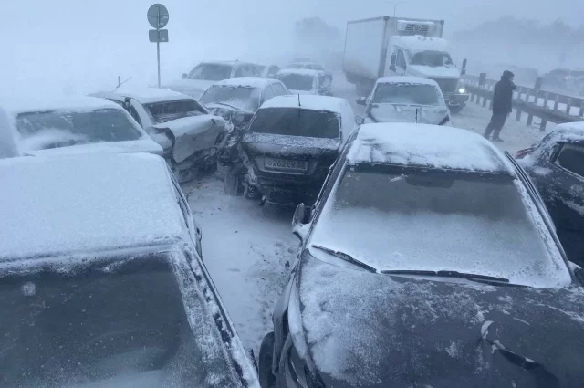 Автомобили столкнулись в день, когда в Пензенскую область пришёл первый за наступившую зиму снегопад.