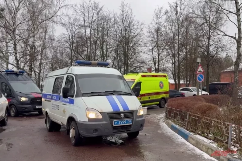 Обстановка возле Успенской школы в поселке Горки-2 Московской области. 