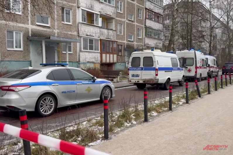 Обстановка возле Успенской школы в поселке Горки-2 Московской области. 