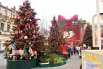 Площадь перед ЦУМом в рамках проекта «Зима в Москве» превратилась в выставку дизайнерских елей под открытым небом.