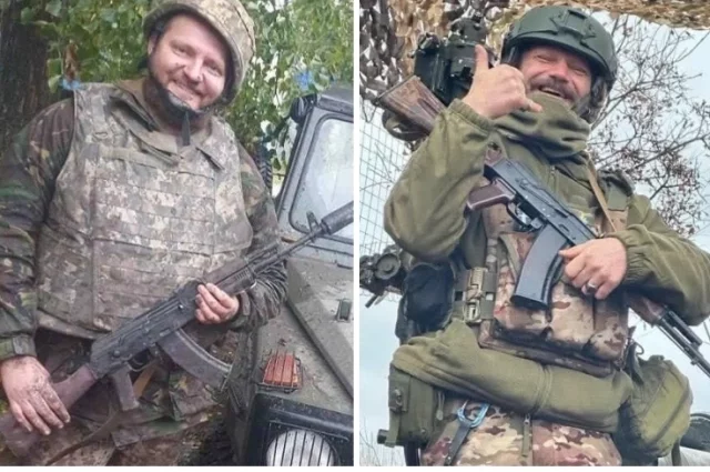 Константин Штифурак и фотограф минобороны Украины Юрий Костишин.