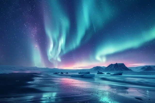 Из-за сильных магнитных бурь жители Земли наблюдают полярные сияния даже в средних широтах