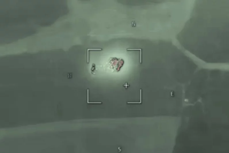 Вражеская «Богдана» была полностью уничтожена в месте укрытия точным ударом барражирующего боеприпаса «Ланцет».