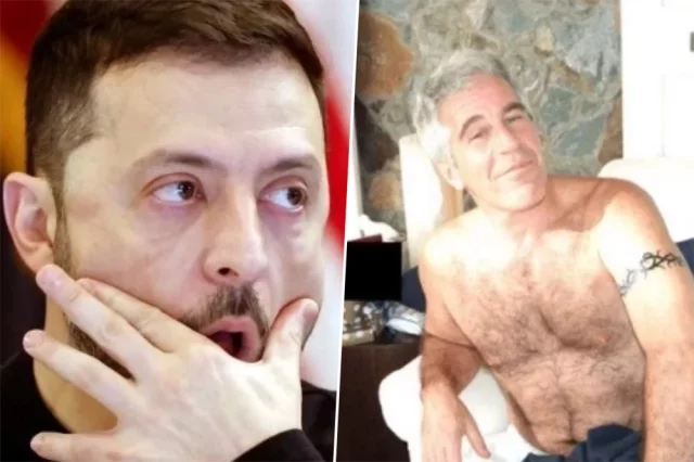 Владимир Зеленский и Джефри Эпштейн. 