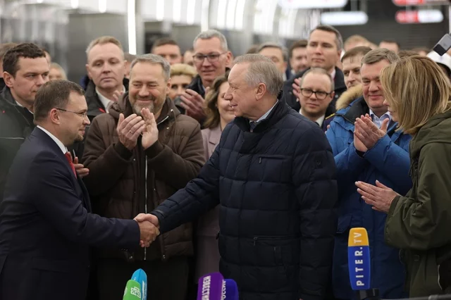 Губернатор Санкт-Петербурга Александр Беглов и председатель Законодательного собрания Александр Бельский.