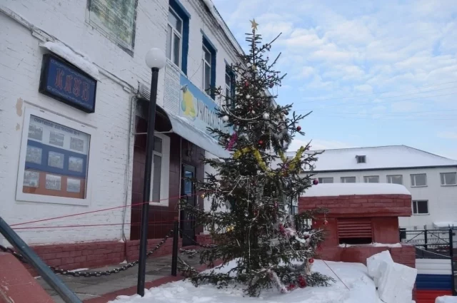 Территории колоний уже украшены к Новому году