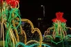 Красноярск украшен красивыми огнями.