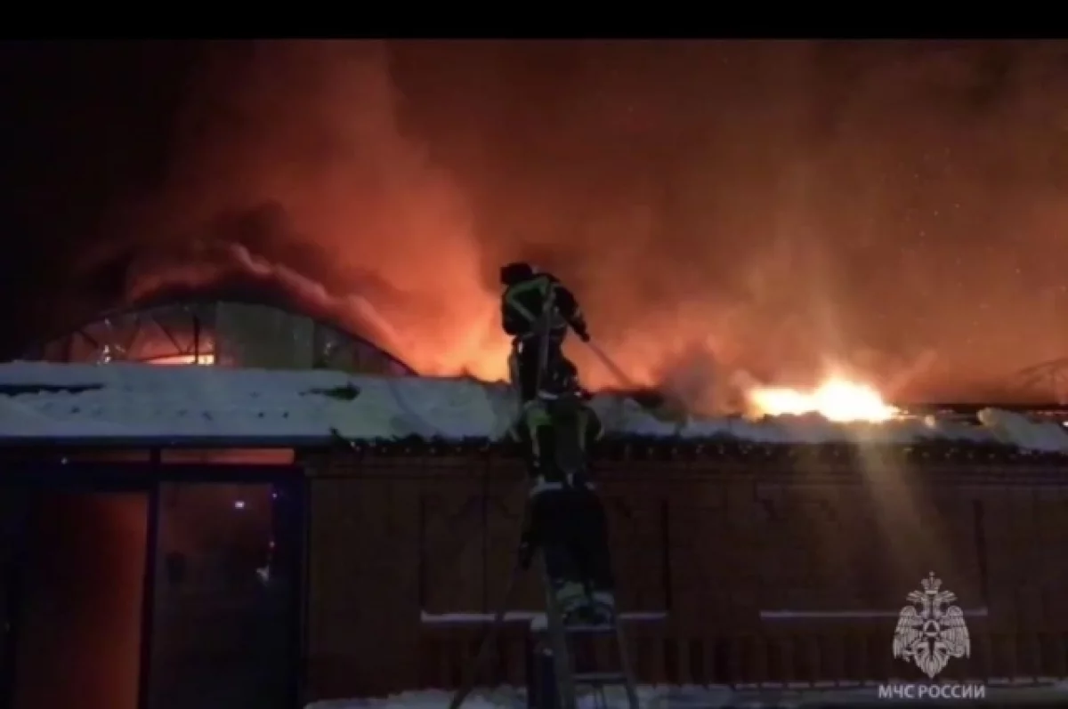 В селе в Ингушетии горел одноэтажный дом