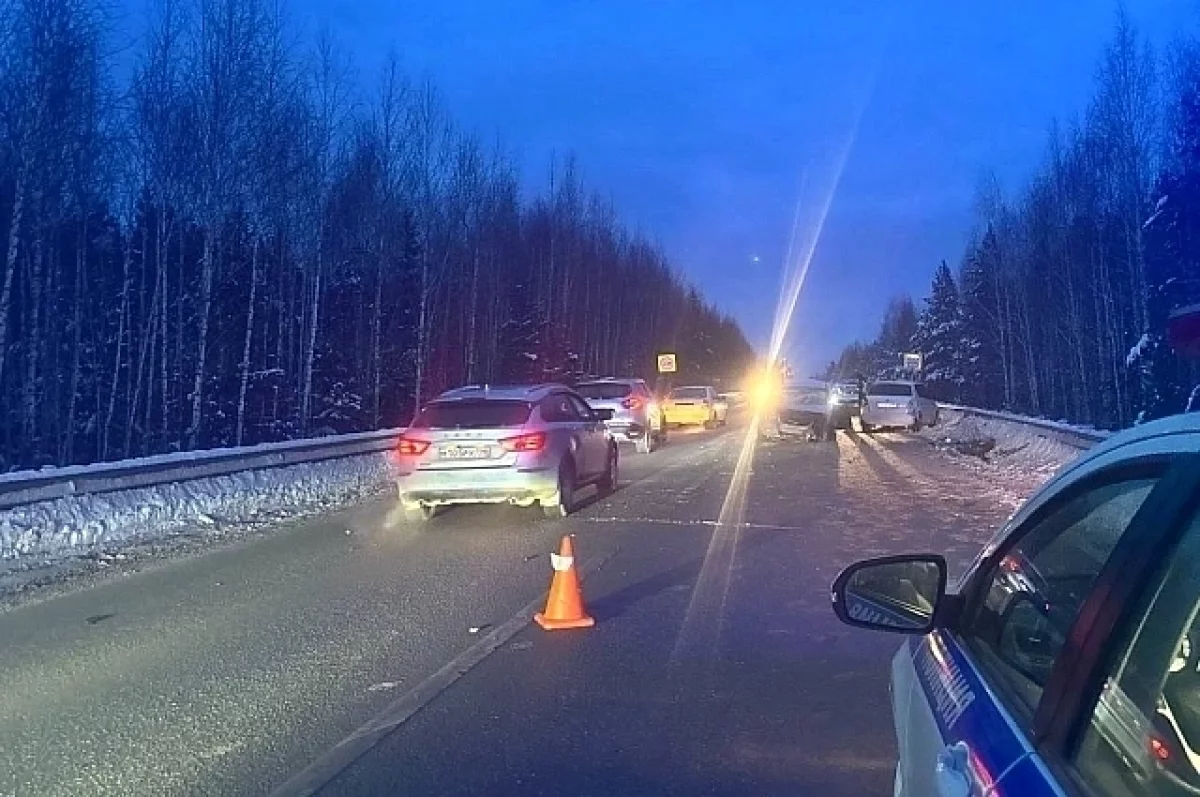 Массовое ДТП произошло на Режевском тракте