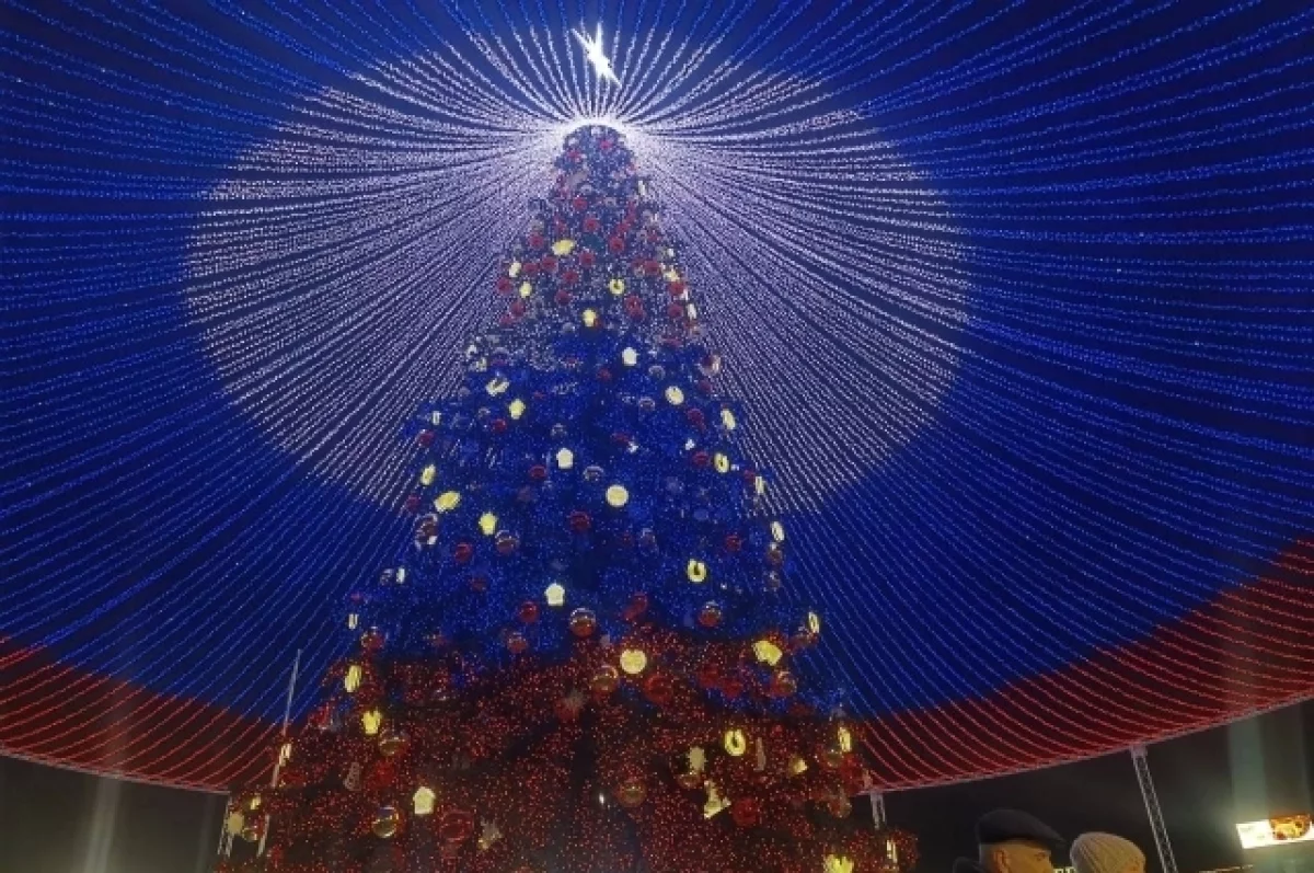 В Туле на площади Ленина работает новогодняя ярмарка