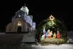  Рождественский вертеп и храм великомученика Георгия Победоносца в городе Солнечногорск-2.