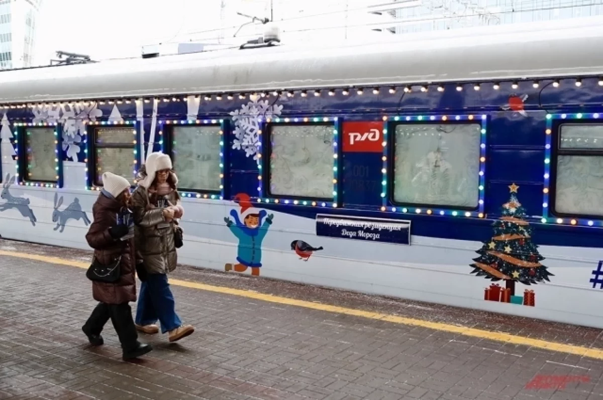 В Петрозаводск приехал поезд Деда Мороза
