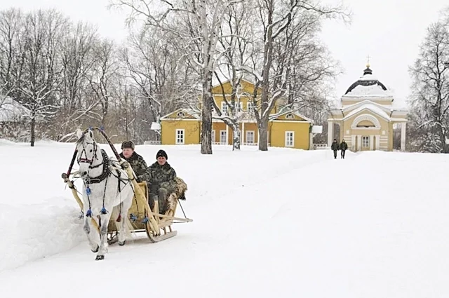 Зима в Тарханах сурова, но прекрасна.