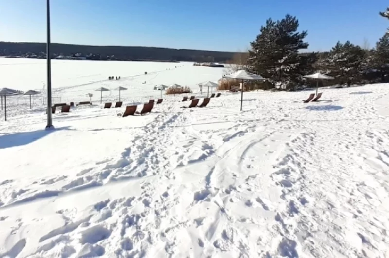 Пряж Пескарьер зимой